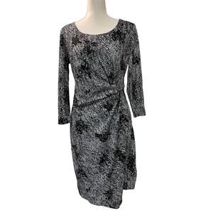 Jones New York Signature Dress Black Combo Size 6 New NWT $119.50